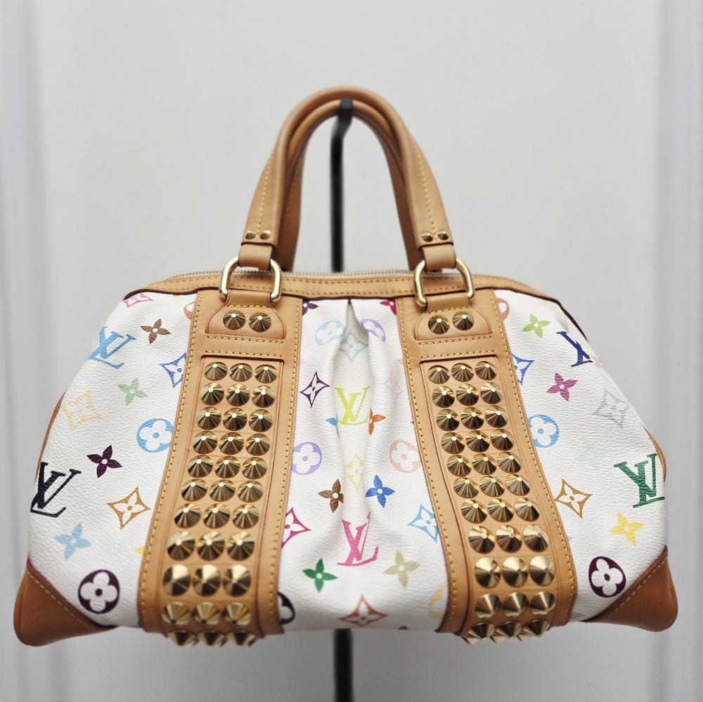 Louis Vuitton White Multicolor Courtney
